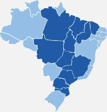 Estados atendidos pela viação