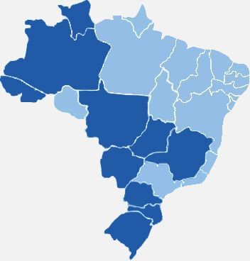 Estados atendidos pela viação