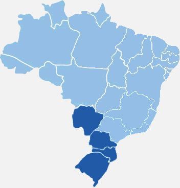 Estados atendidos pela viação