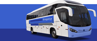 Ônibus com a logo da viação Bragança