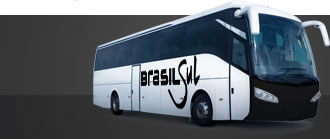 Ônibus com a logo da viação Brasil Sul
