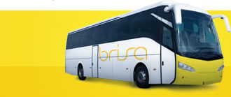 Ônibus com a logo da viação Brisa