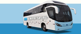 Ônibus com a logo da viação Empresa Cruz