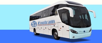 Ônibus com a logo da viação Emtram