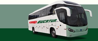 Ônibus com a logo da viação Eucatur