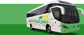 Ônibus com a logo da viação Expesso Brasileiro