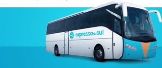 Ônibus com a logo da viação Expresso Sul