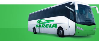 Ônibus com a logo da viação Garcia