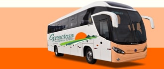 Ônibus com a logo da viação Graciosa