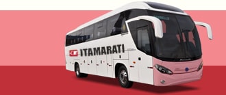 Ônibus com a logo da viação Itamarati