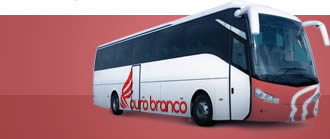 Ônibus com a logo da viação Ouro Branco
