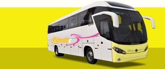 Ônibus com a logo da viação Rápido Fênix