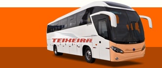 Ônibus com a logo da viação Teixeira