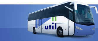 Ônibus com a logo da viação Util