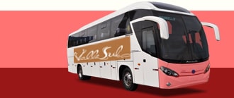Ônibus com a logo da viação Valle Sul