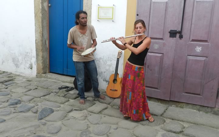 Artistas de Rua em Paraty