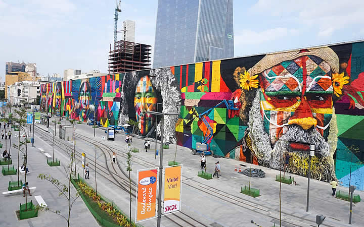 Mural Todos somos um - Eduardo Kobra Mural Todos somos um - Eduardo Kobra