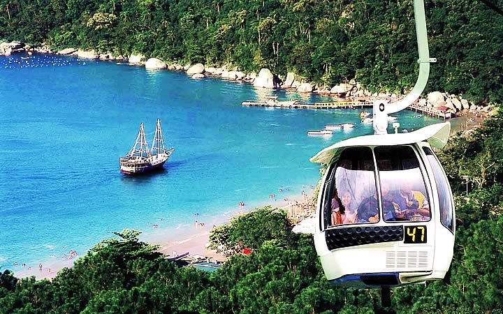 Teleférico - Praia das Laranjeiras - SC Teleférico - Praia das Laranjeiras - SC