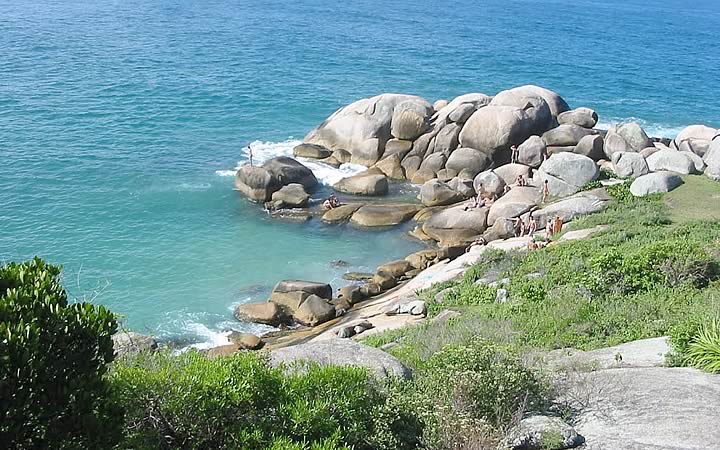 Piscinas naturais em Floripa Piscinas naturais em Floripa