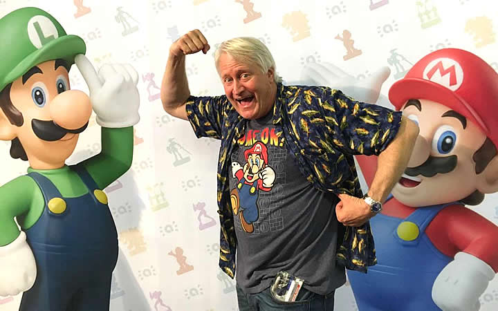 Charles Martinet, do Mario - Convidado especial para o BGS