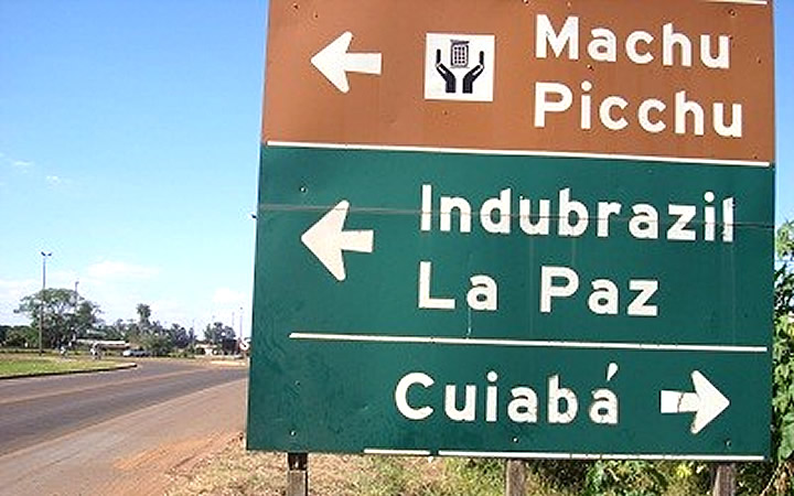 Placa de Machu Picchu em Campo Grande MS Placa de Machu Picchu em Campo Grande MS
