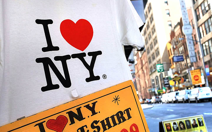 Camisa com I love NY Camisa com I love NY