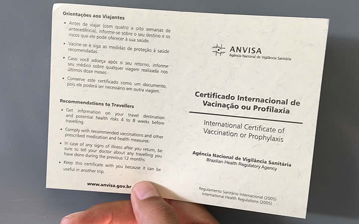 Certificado Internacional de Vacinação Certificado Internacional de Vacinação