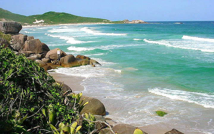 Praia da Galheta em Florinópolis Praia da Galheta em Florinópolis