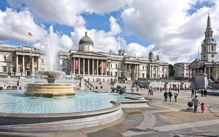 Trafalgar Square em Londres