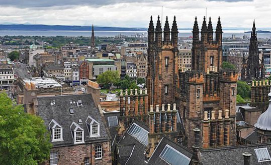 Vista do rooftop do prédio da Camera Obscura - Edimburgo