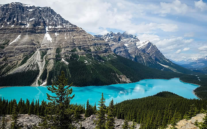 Lago Moraine, Parque Nacional de Banff, Canadá