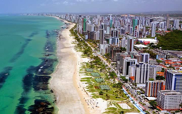 Praia de Boa Viagem em Olinda