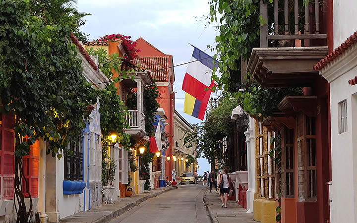 Bairro de San Diego em Cartagena