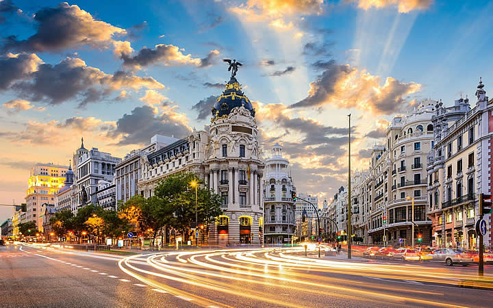 Gran Via em Madri
