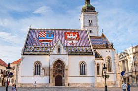 Igreja de São Marcos em Zagreb - Croácia