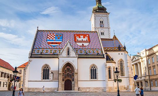 Igreja de São Marcos em Zagreb - Croácia