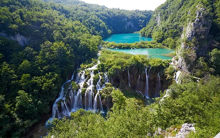Lagos Plitvice - Cachoeira