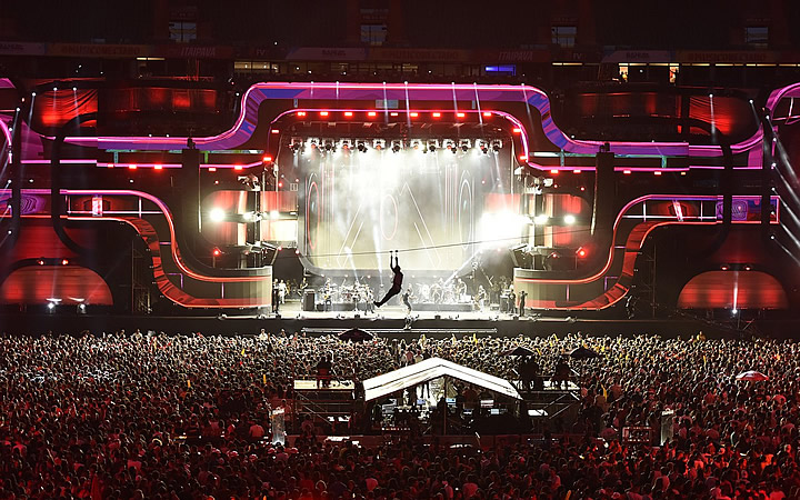 Palco do Festival de Verão em Salvador Palco do Festival de Verão em Salvador