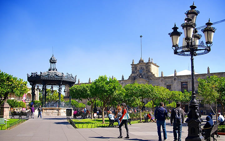 Plaza de Armas em Guadalajara
