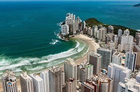 Praia de Guarujá - Visão da aérea
