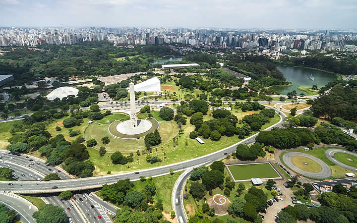 Parque do Ibirapuera em São Paulo Parque do Ibirapuera em São Paulo