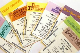 Ingressos de FastPass na Disney