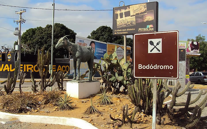 Placa de Bodódromo em Petrolina Placa de Bodódromo em Petrolina