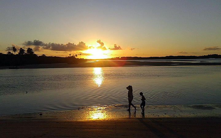Pôr do sol na Boca da Barra - Boipeba Pôr do sol na Boca da Barra - Boipeba