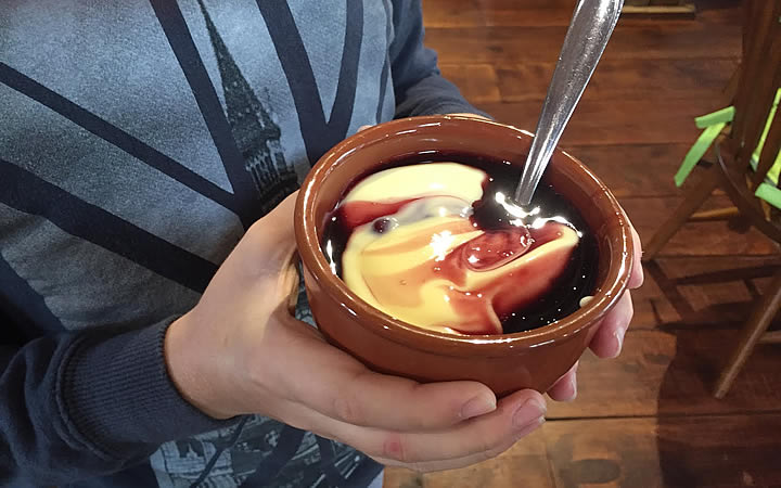 Sagu com Creme