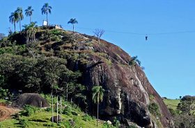 Tirolesa do Hotel Fazenda Parque dos Sonhos em Socorro SP