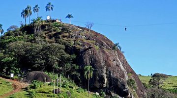 Tirolesa do Hotel Fazenda Parque dos Sonhos em Socorro SP