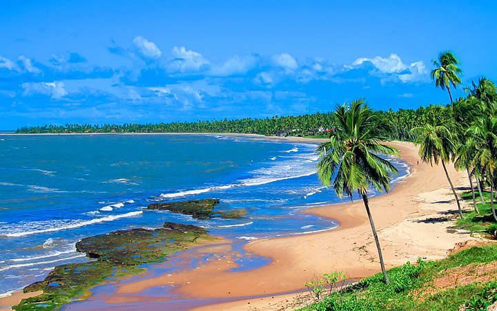 Vista aérea da Praia de Japaratinga Vista aérea da Praia de Japaratinga