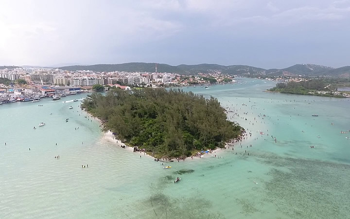 Ilha do Japonês - Visão de um drone Ilha do Japonês - Visão de um drone