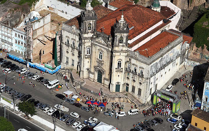 Vista aérea da Igreja de Nossa Senhora da Conceição da Praia Vista aérea da Igreja de Nossa Senhora da Conceição da Praia